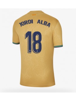 Barcelona Jordi Alba #18 Auswärtstrikot 2022-23 Kurzarm
